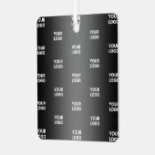 Ihr einfaches mehrfarbiges Logo | Schwarz & Grau G Ornament Aus Metall (Vorderseite links)