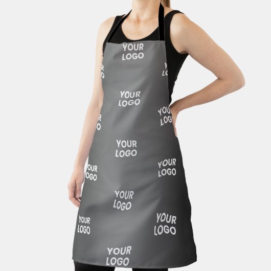 Ihr einfaches mehrfarbiges Logo | Schwarz & Grau G Schürze (InSitu)