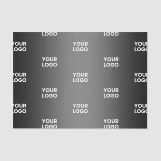 Ihr einfaches mehrfarbiges Logo | Schwarz & Grau G Seidenpapier (Vorderseite)