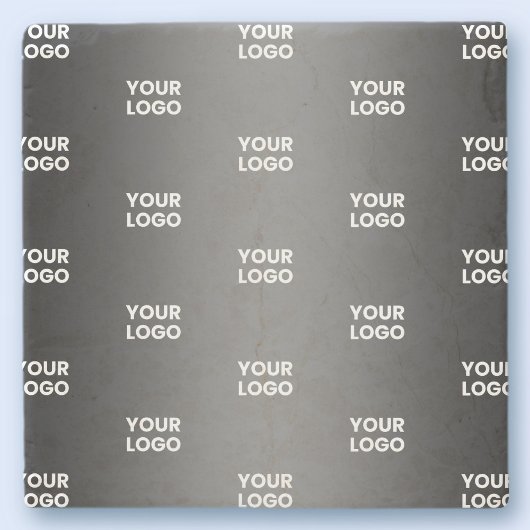 Ihr einfaches mehrfarbiges Logo | Schwarz & Grau G Steinuntersetzer