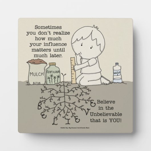 Ihr Einfluss ist wichtig Fotoplatte (Vorderseite)