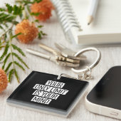 Ihr einziger Grenzwert ist Ihr Geist Schlüsselanhänger (Vorderseite rechts)