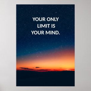 Ihr einziger Grenzwert ist Ihre Motivation für den Poster
