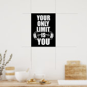 Ihr einziger Limit ist Ihr - Beweggrund für das Tr Poster (Küche)