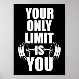 Ihr einziger Limit ist Ihr - Beweggrund für das Tr Poster