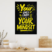 Ihr einziger Limit - Motivierend Mindset Poster (Küche)