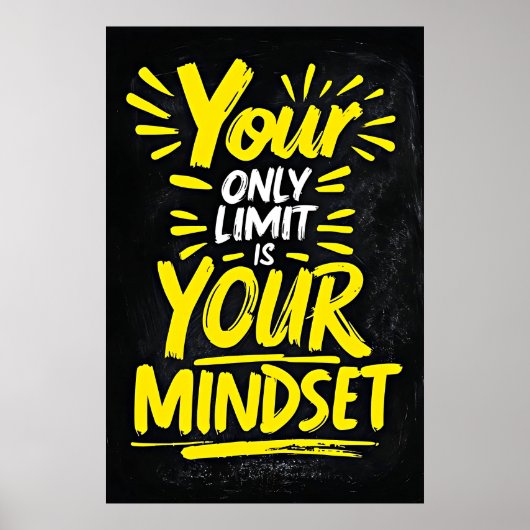 Ihr einziger Limit - Motivierend Mindset Poster (Vorne)