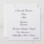 Ihr eleganter Beruf - SRF Save The Date (Rückseite)