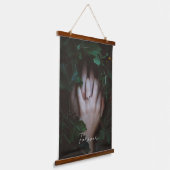 Ihr elegantes Hochzeitsbild Wandteppich Mit Holzrahmen (Gewinkelt)