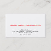 IHR ELEGANTES MONOGRAM-LOGIUM IN ROT & SCHWARZ VISITENKARTE (Rückseite)