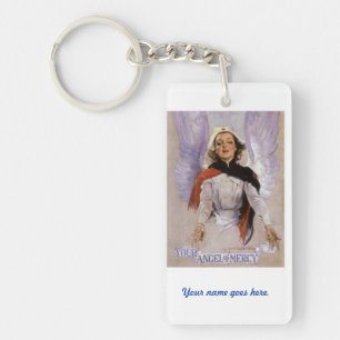 Ihr Engel der Gnade keychain. pflegend Schlüsselanhänger