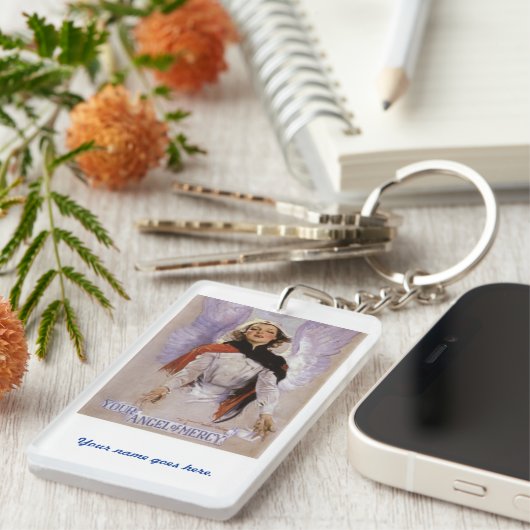 Ihr Engel der Gnade keychain. pflegend Schlüsselanhänger (Vorderseite rechts)