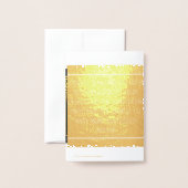 Ihr Erfolg würdigen Folienkarte (Rückseite mit Umschlag)