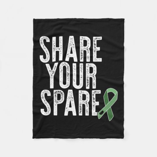 Ihr Ersatzorgan Organspender Nierentransplantation Fleecedecke (Vorderseite)