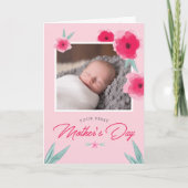 Ihr erstes Blume-Foto der Mutter Karte (Vorderseite)