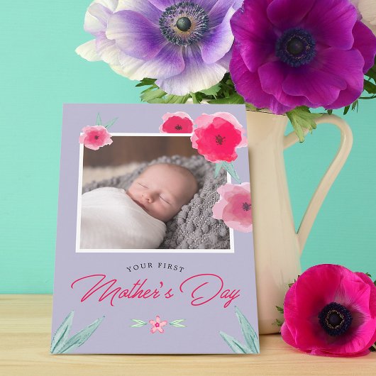 Ihr erstes Muttertags-Foto-Flat-Card