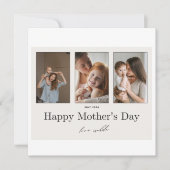 Ihr erstes Muttertagsfoto-Flat-Card Feiertagskarte (Vorderseite)