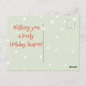 Ihr erstes Weihnachtsfest Verheiratet - Lebkuchen Postkarte (Rückseite)