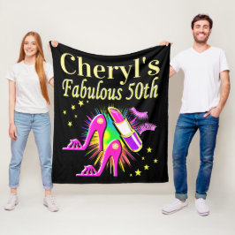 IHR FABULOUS 50. PERSONALISIERTES DESIGN FLEECEDECKE
