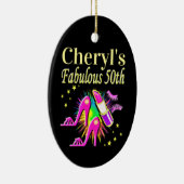 IHR FABULOUS 50. PERSONALISIERTES DESIGN KERAMIK ORNAMENT (Rechts)