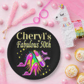 IHR FABULOUS 50. PERSONALISIERTES DESIGN PAPPTELLER (Party)