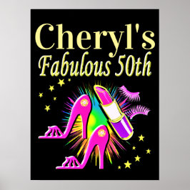 IHR FABULOUS 50. PERSONALISIERTES DESIGN POSTER