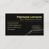 Ihr Fahrer als Taxifahrer Visitenkarte (Rückseite)