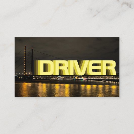 Ihr Fahrer als Taxifahrer Visitenkarte (Vorderseite)