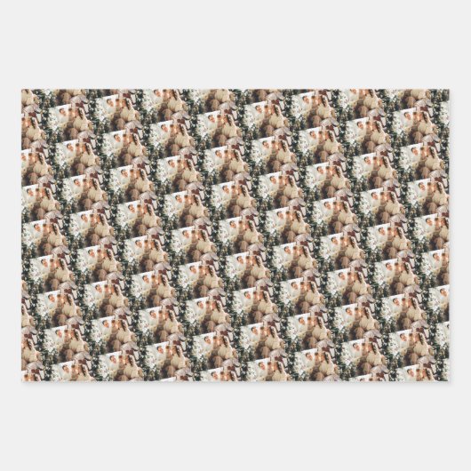 Ihr familiäres Foto Geschenkpapier Set (Vorderseite 2)