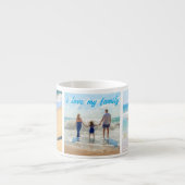 Ihr Familienfoto Collage Espresso Cup mit Text Espressotasse (Vorderseite)