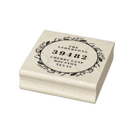 Ihr Familienname-Rücksendeadresse Gummistempel