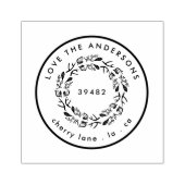 Ihr Familienname-Rücksendeadresse Gummistempel (Prägung)