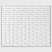 Ihr Familienname Schwarz und Weiß - alles Oklasmus Geschenkpapier (Flach)