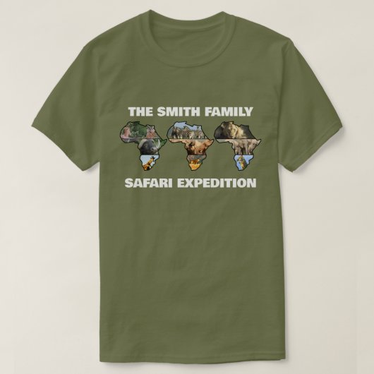 Ihr Familiensicherari Expedition Collage Trio T-Shirt (Design vorne)