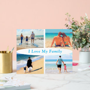 Ihr Familiensymbol für Fotocollage mit Text Acrylschild