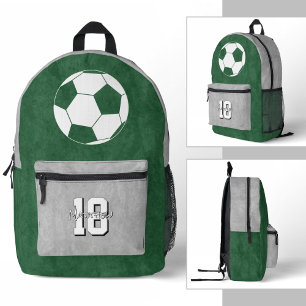 Ihr farbenfroher Fußballsportler Bedruckter Rucksack