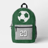 Ihr farbenfroher Fußballsportler Bedruckter Rucksack (Vorderseite)