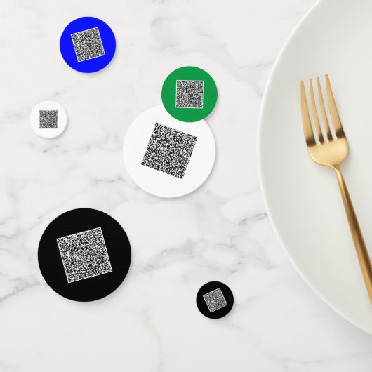 Ihr farbenfroher QR Code Confetti - Benutzerdefini Konfetti (Gruppe)