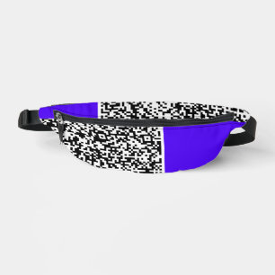 Ihr farbenfroher QR Code Fanny Pack - Benutzerdefi Bauchtasche