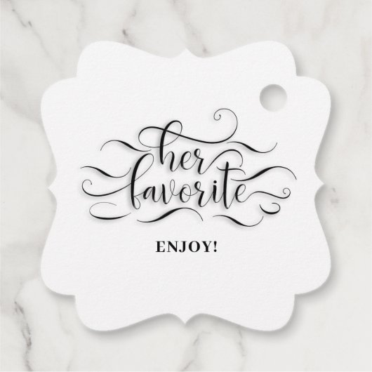 Ihr Favorit Geschenkanhänger (Rückseite)