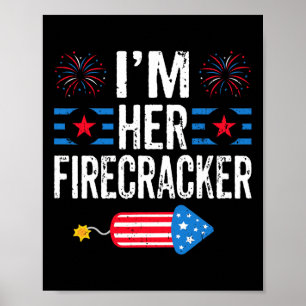 Ihr Firecracker 4. Juli Feuerwerke Matching Cou Poster