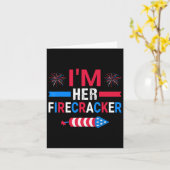 Ihr Firecracker am 4. Juli Match für hier Karte (Gelbe Blume)