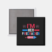 Ihr Firecracker am 4. Juli Match für hier Magnet (Vorderseite/Rückseite)
