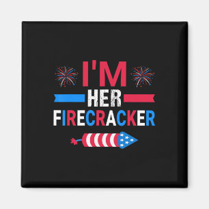 Ihr Firecracker am 4. Juli Match für hier Magnet