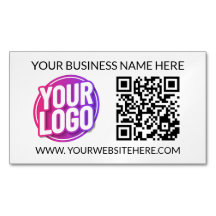 Ihr Firmen-Logo & QR-Code & Text des Unternehmens-