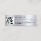 Ihr Firmen-Logo & QR-Code & Text des Unternehmens- Mini Visitenkarte (Rückseite)