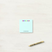 Ihr Firmen-Post-it® Notizblock Beispiel (Auf Schreibtisch)