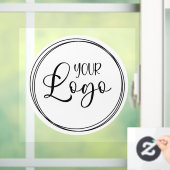 Ihr Firmenlogo als Circle Shape Fensteraufkleber (Zuhause)