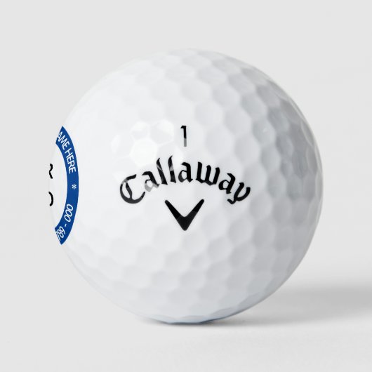 Ihr Firmenlogo Benutzerdefinierte Text-Business-Go Golfball (Logo)