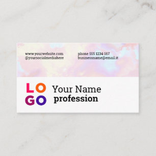 Ihr Firmenlogo - Benutzerdefinierter Rainbow Visitenkarte